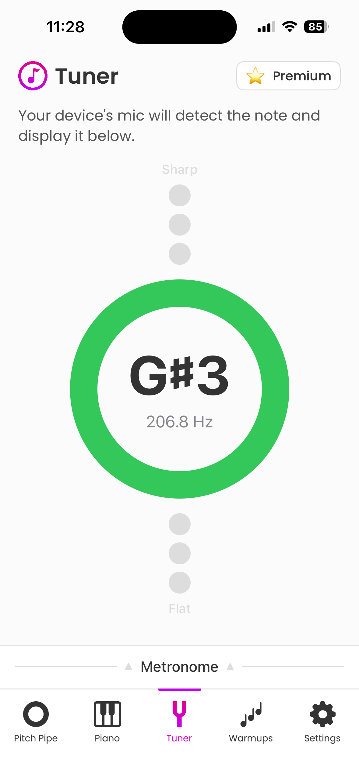 Pocket Pitch — Vocal tuner